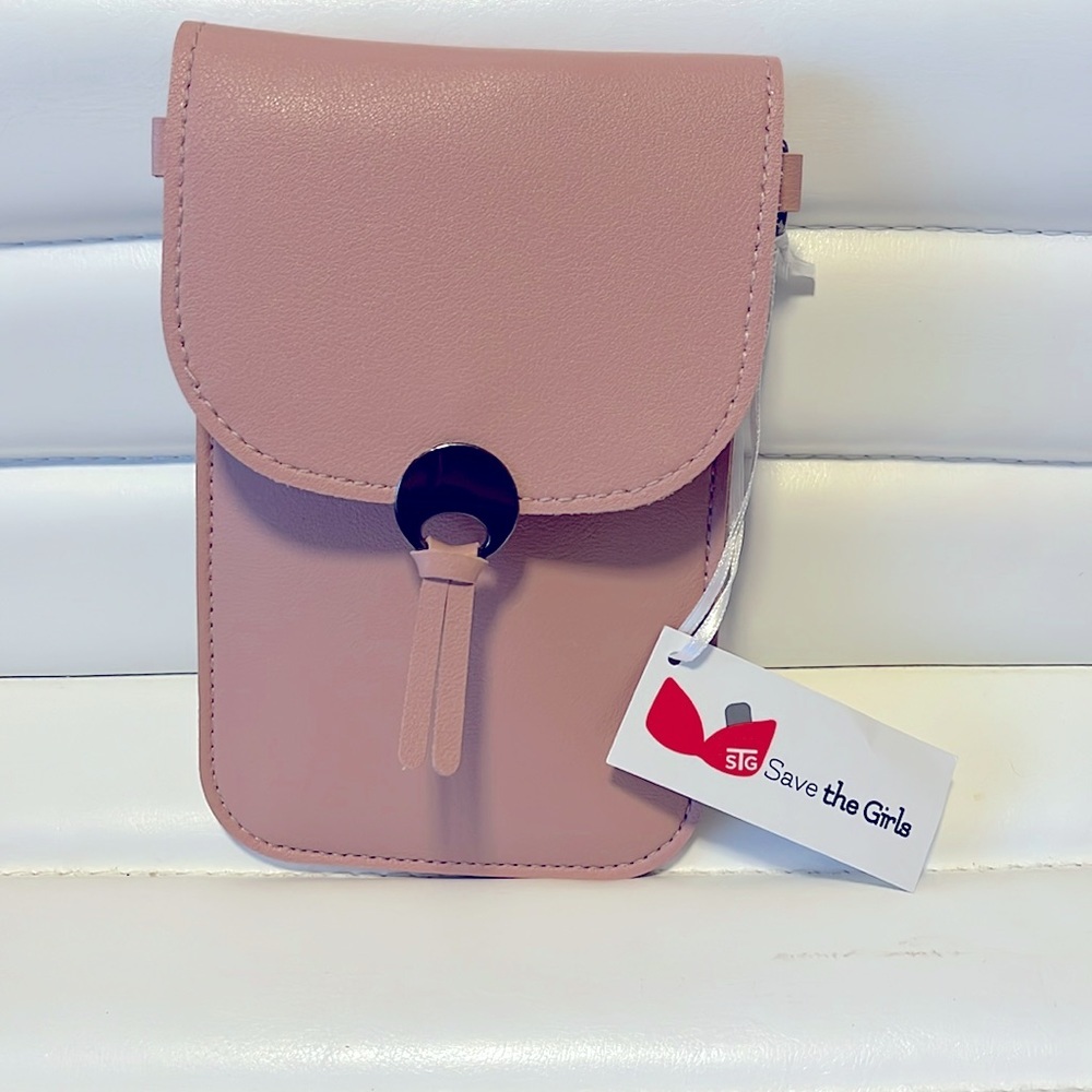 NWT. Colorado cherub blush Save the Girls cross body with chain​